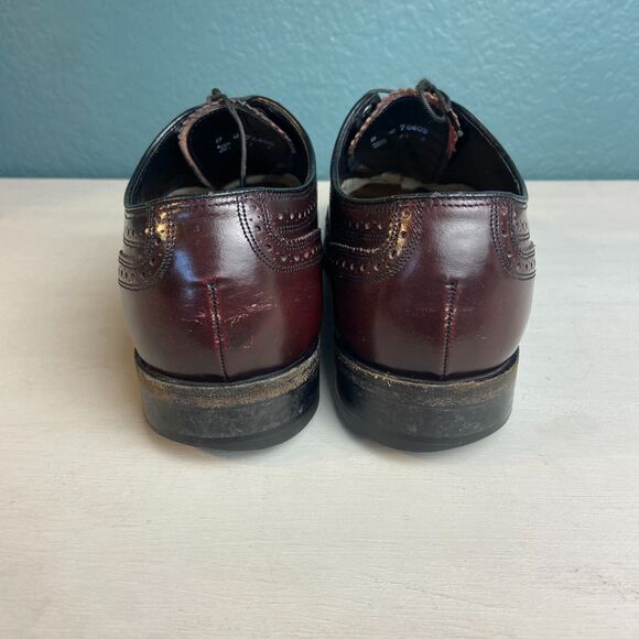 Florsheim Royal Imperial Brogue Lace Up Wingtip Burgundy 8D main image 9